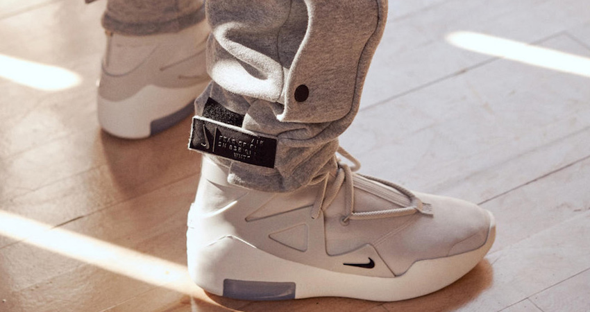 Official Look At The Nike Air Fear Of God 1 Light Bone Black 06