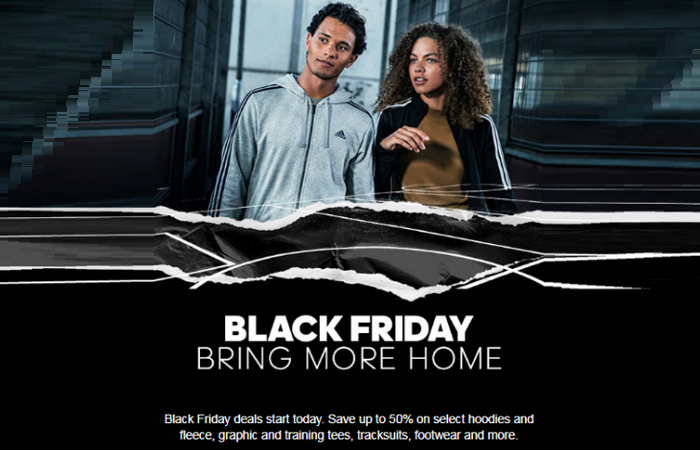 Up to 50% off for Black Friday On adidas
