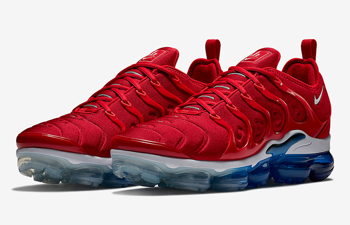 nike vapormax plus red and blue