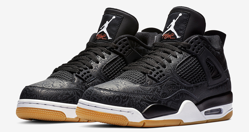 Nike Air Jordan 4 Black Laser Official Look 01