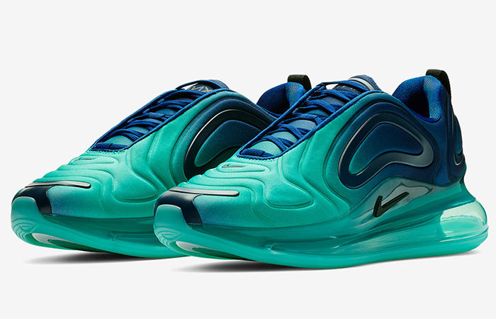 Nike Air Max 720 in Teal and Royal Blue