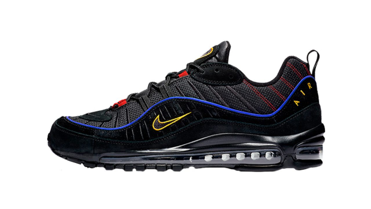 air max 98 black blue yellow