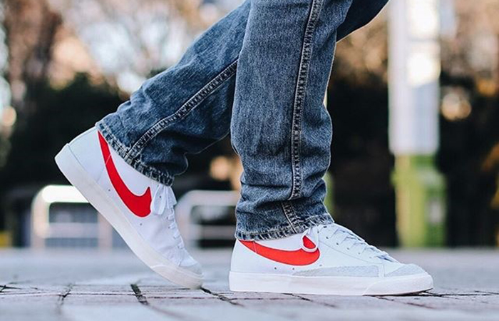nike blazers mid 77 red