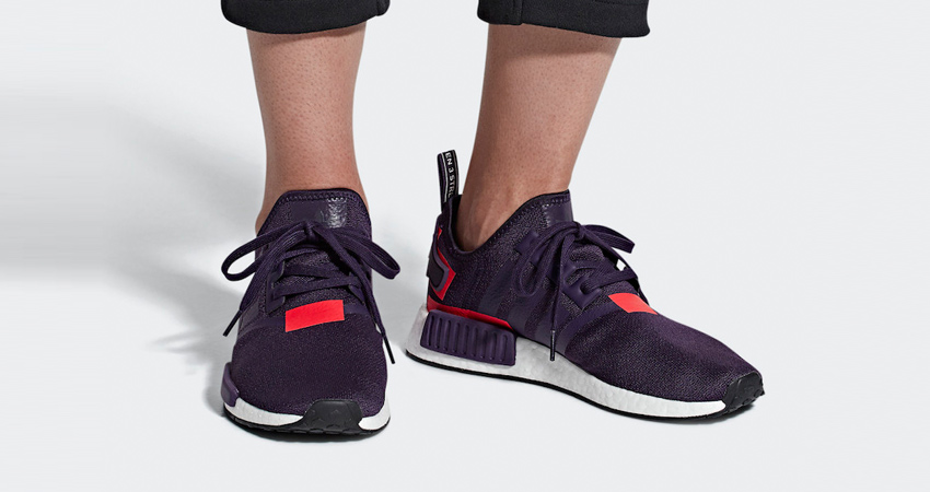 NMD R1 Legend Purple Shock Red in Details - Fastsole