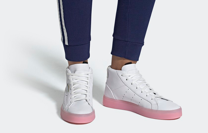 adidas Sleek White Pink Womens EE8612 