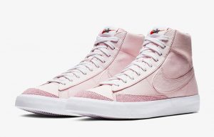 Nike Blazer Mid Pink Canvas CD8238-600 02