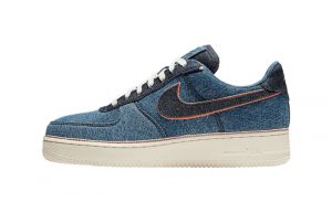 3×1 Nike Air Force 1 Low Strapped Blue 905345-403 01