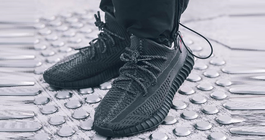 First On Foot Look Of Yeezy Boost 350 V2 Black 02