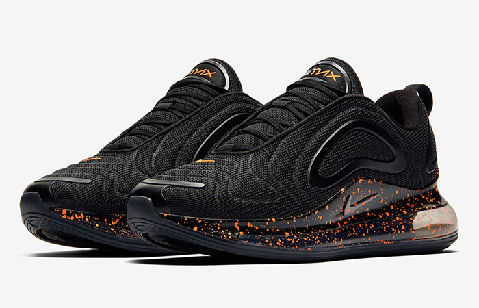 Nike Air Max 720 Received a Hot Lava Look With A Messy Fiery Feature