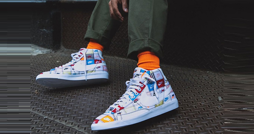 On Foot Look At Nike Blazer High “Patchwork” 02