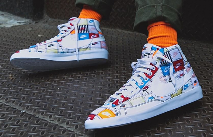 On Foot Look At Nike Blazer High “Patchwork”
