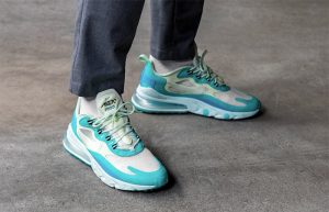 Nike Air Max 270 React Blue Mint AO4971-301 on foot 02