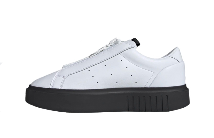 adidas Sleek Shoes Pure White Black EF1899 01