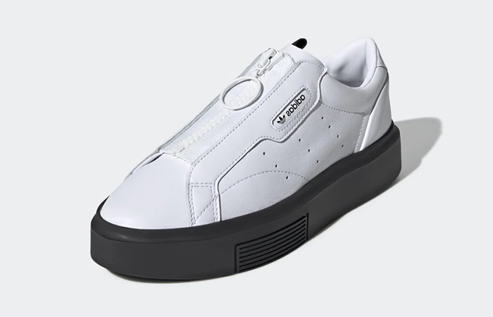 adidas Sleek Shoes Pure White Black EF1899 03