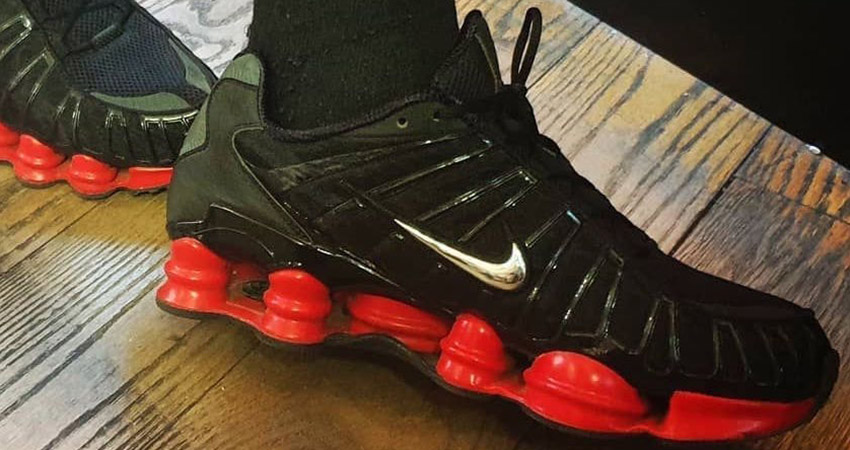 First Look At The Skepta Nike Shox TL Black Red