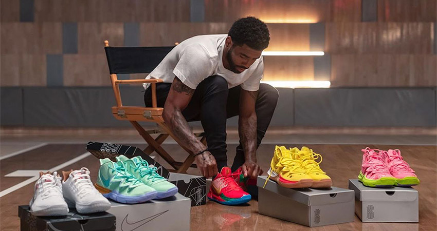 Full Pack Of SpongeBob SquarePants Nike Kyrie Collection Unvailed