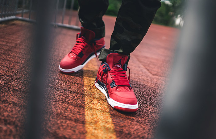 Nike Air Jordan 4 Fiba Gym Red CI1184-617 on foot 02