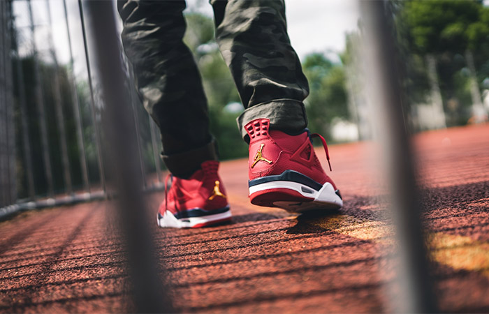 Nike Air Jordan 4 Fiba Gym Red CI1184-617 on foot 03