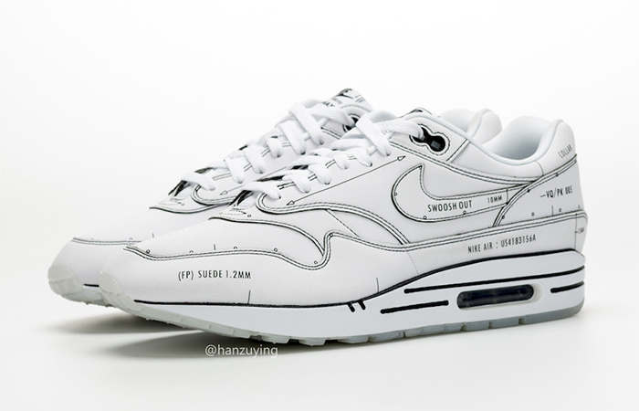Nike Air Max 1 Schematic White Not For Resale CJ4286-100 02