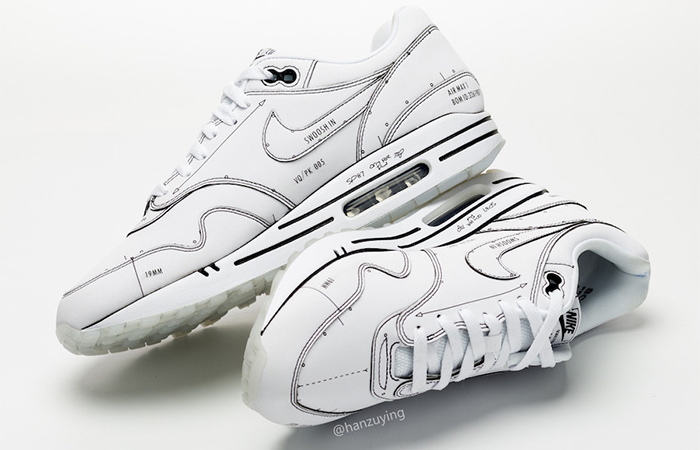 Nike Air Max 1 Schematic White Not For Resale CJ4286-100 03