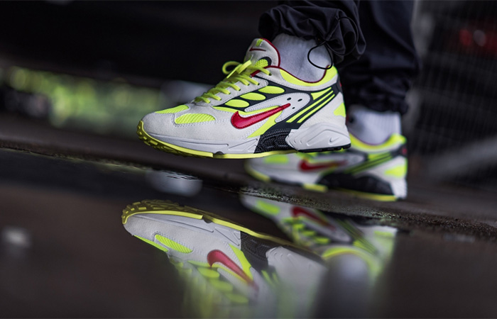 Nike Air Max Ghost Racer Neon Yellow AT5410-100 on foot 01