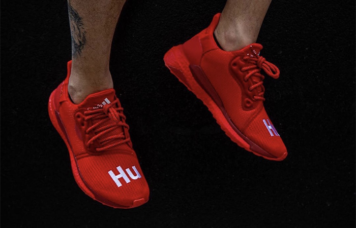 Pharrell adidas Solar Hu Glide Red 