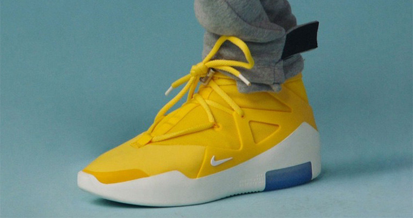 yellow fear of god shoes