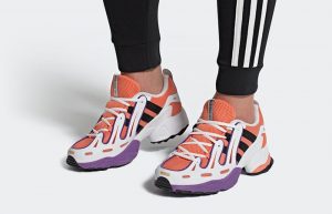 adidas EQT Gazelle Midnight Orange EE7743 on foot 01
