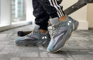 adidas Yeezy Boost 700 Teal Blue FW2499 on foot 01