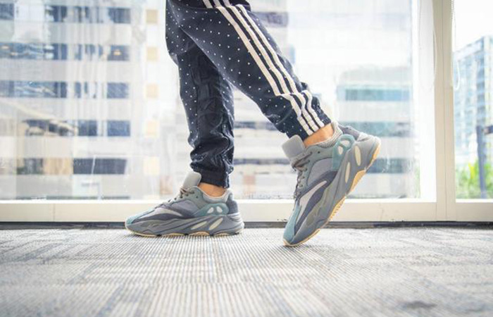 adidas Yeezy Boost 700 Teal Blue FW2499 on foot 02