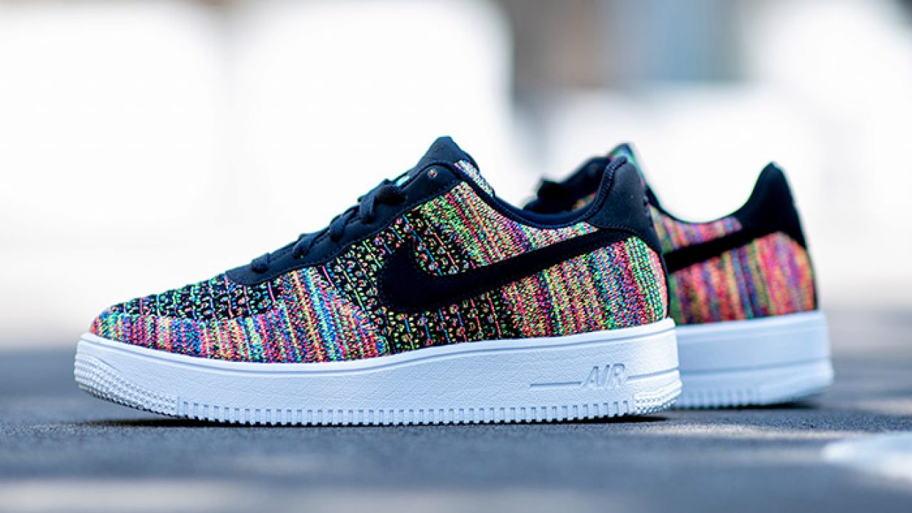 multi coloured air force ones