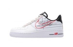 Nike Air Force 1 Script Swoosh Pack White Red 01