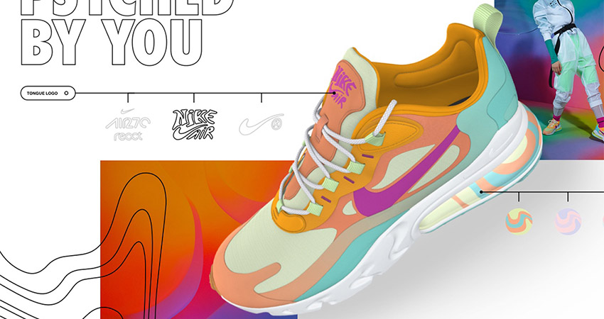 Nike By You Air Max 270 React “Psyched By You” Is Realsing Soon With A Beige look