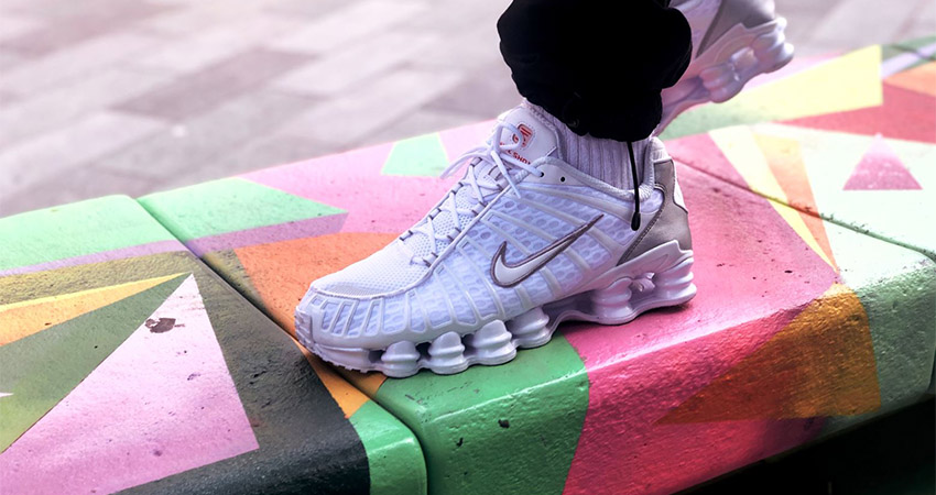 This Look Of The Nike Shox TL White Metallic Silver Will Compel You To Grab One 01