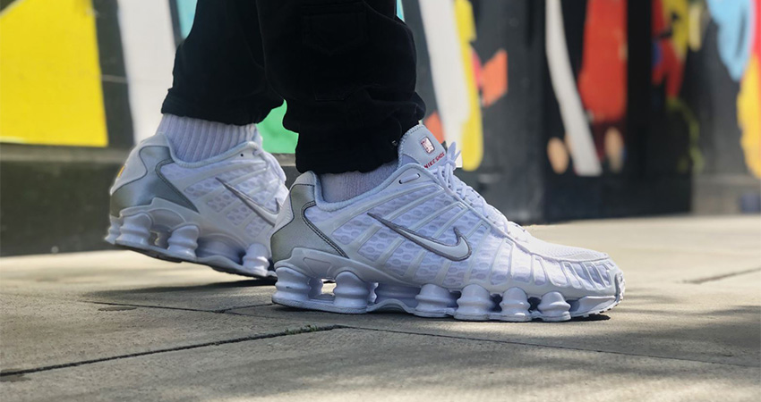 This Look Of The Nike Shox TL White Metallic Silver Will Compel You To Grab One 03