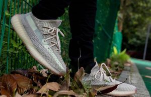 Yeezy Boost 350 V2 Citrin FW3042 on foot 01