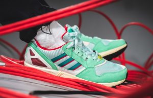 adidas ZX 9000 30 Years Of Torsion Mint FU8403 on foot 01