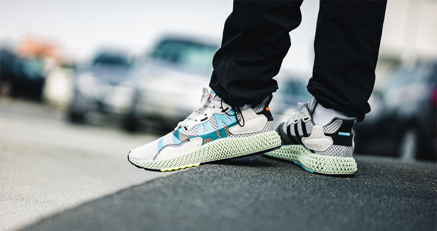 AN On Foot Look At The Upcoming adidas ZX 4000 4D I Want I Can Bright Cyan 01
