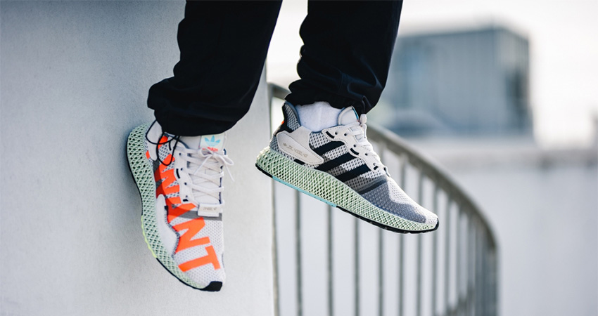 AN On Foot Look At The Upcoming adidas ZX 4000 4D I Want I Can Bright Cyan