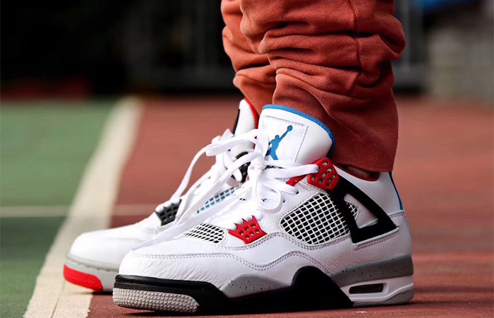 Air Jordan 4 What The White Red CI1184-146 on foot 02