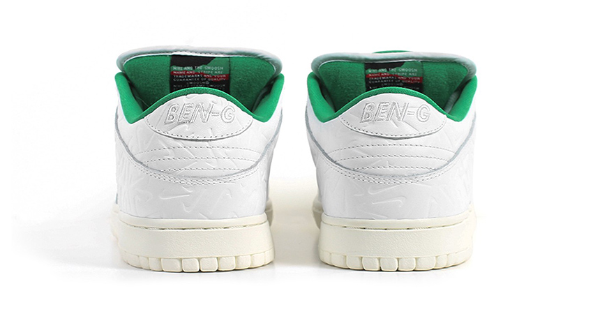 Detailed Look At The Ben-G Nike SB Dunk Low White Green 05