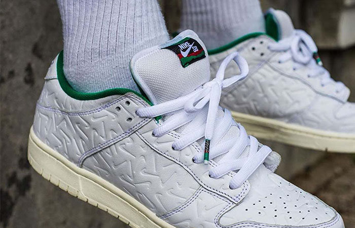 Detailed Look At The Ben-G Nike SB Dunk Low White Green