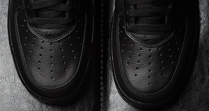 Detailed Look At The Nike Air Force 1 Retro Low QS Black 03