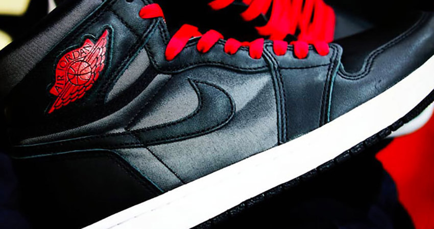 First Look Leaked For The Upcoming Air Jordan 1 Satin Black Red