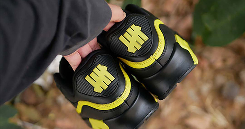 Have A Closer Look At The New Vibe UNDEFEATED Nike Air Max 90 Black Yellow Toe 01