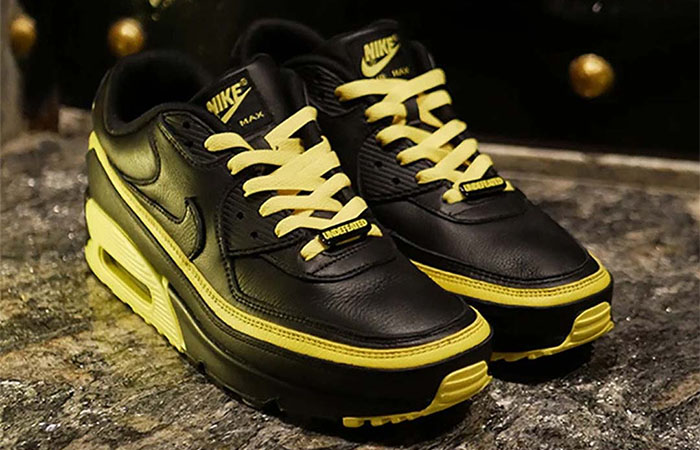 Have A Closer Look At The New Vibe UNDEFEATED Nike Air Max 90 Black Yellow Toe