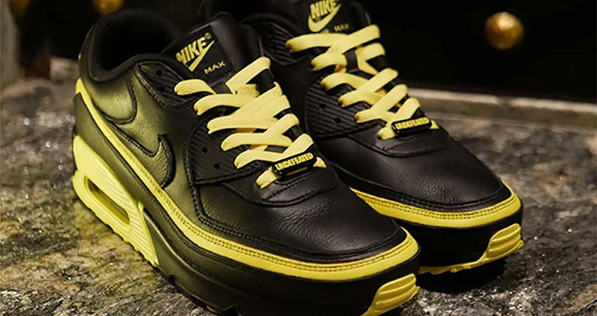 Have A Closer Look At The New Vibe UNDEFEATED Nike Air Max 90 Black Yellow Toe
