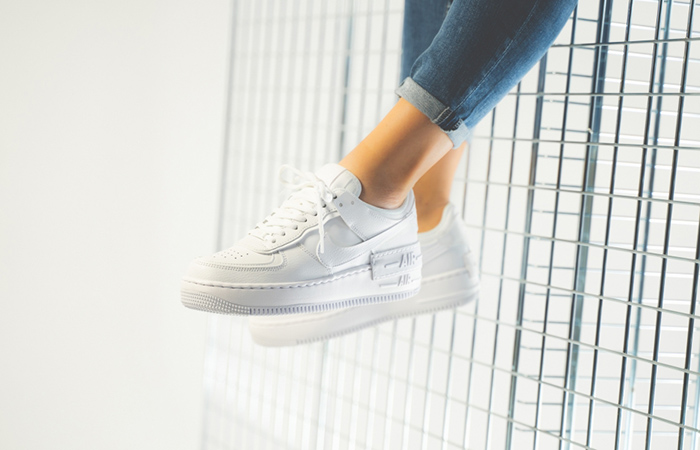Nike Air Force 1 Shadow White CI0919-100 on foot 01