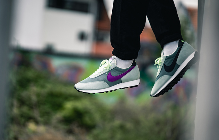 Nike Daybreak Green Purple CQ6358-300 on foot 01