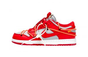 Off-White Nike Dunk Low Red Grey CT0856-600 01